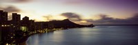 Framed Sunrise at Waikiki Beach Honolulu HI USA