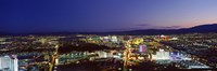 Framed Cityscape at night, The Strip, Las Vegas, Nevada, USA