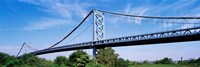 Framed USA, Philadelphia, Pennsylvania, Benjamin Franklin Bridge over the Delaware River