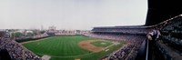 Framed Spectators watching a baseball mach in a stadium, Wrigley Field, Chicago, Cook County, Illinois, USA