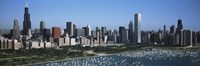 Framed Chicago Skyline with Water