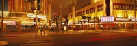 Framed Fremont Streeat at night, Las Vegas, Nevada
