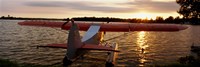 Framed High angle view of a sea plane, Lake Spenard, Anchorage, Alaska