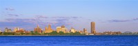 Framed Buffalo skyline, Niagara River, Erie County, New York State