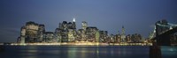 Framed Buildings On The Waterfront, NYC, New York City, New York State, USA