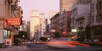 Framed USA, California, San Francisco, Evening Traffic