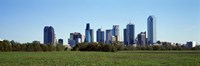 Framed Dallas on a clear day,TX