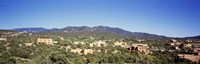 Framed High angle view of a city, Santa Fe, New Mexico, USA