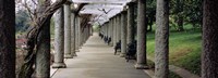 Framed Columns Along A Path In A Garden, Maymont, Richmond, Virginia, USA