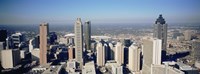 Framed Aerial view of Atlanta skyscrapers, Georgia