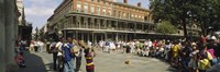 Framed Tourists in front of a building, New Orleans, Louisiana, USA