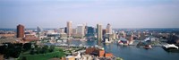 Framed Skyscrapers in a city, Baltimore, Maryland