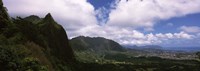 Framed Clouds over a mountain, Kaneohe, Oahu, Hawaii, USA