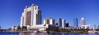 Framed Skyscrapers at the waterfront, Tampa, Hillsborough County, Florida, USA