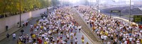 Framed Crowd running in a marathon, Chicago Marathon, Chicago, Illinois, USA