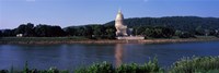 Framed West Virginia State Capitol from the Riverside, Charleston, West Virginia