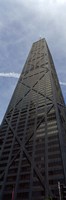 Framed Low angle view of a building, Hancock Building, Chicago, Cook County, Illinois, USA