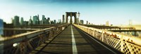 Framed City viewed from Brooklyn Bridge, Manhattan, New York City, New York State, USA