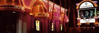 Framed Strip club lit up at night, Las Vegas, Nevada