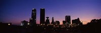 Framed Downtown Oklahoma City at Night