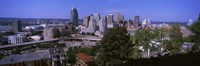 Framed Downtown skyline, Cincinnati, Hamilton County, Ohio, USA