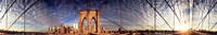 Framed Details of the Brooklyn Bridge, New York City, New York State, USA