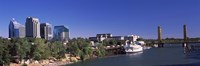 Framed Downtown and Tower Bridge, Sacramento, CA, USA