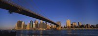 Framed Brooklyn Bridge, East River, Manhattan, New York City, New York State