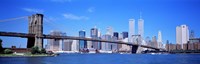 Framed New York Skyline with Twin Towers