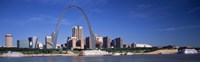 Framed Skyline Gateway Arch St Louis MO USA