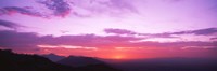 Framed Clouds over mountains, Sierra Estrella Mountains, Phoenix, Arizona, USA