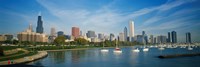 Framed Skyscrapers in a city, Chicago, Illinois