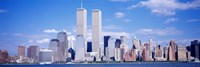 Framed USA, New York City, with World Trade Center