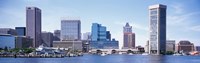 Framed USA, Maryland, Baltimore, Skyscrapers along the Inner Harbor