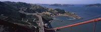 Framed View From the Top of the Golden Gate Bridge, San Francisco