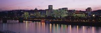 Framed Buildings at Night, Portland, Oregon