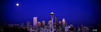 Framed Moonrise, Seattle, Washington State, USA