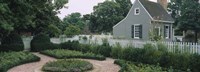 Framed Building in a garden, Williamsburg, Virginia, USA