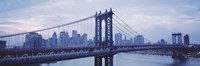 Framed Skyscrapers In A City, Manhattan Bridge, NYC, New York City, New York State, USA