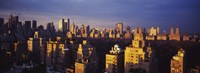 Framed High angle view of a cityscape, Central Park, Manhattan, New York City, New York State