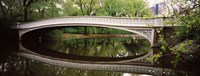 Framed Arch bridge across a lake, Central Park, Manhattan, New York City, New York State, USA