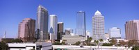 Framed Skyscraper in a city, Tampa, Hillsborough County, Florida, USA