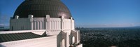 Framed Observatory with cityscape in the background, Griffith Park Observatory, Los Angeles, California, USA 2010