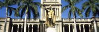 Framed Statue of King Kamehameha, Aliiolani Hale, Honolulu, Hawaii