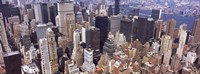 Framed Aerial view of midtown Manhattan, New York City, New York State, USA