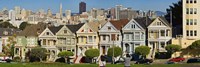 Framed Famous row of Victorian Houses called Painted Ladies, San Francisco, California, USA 2011