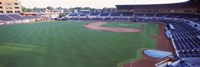 Framed Baseball stadium in a city, Durham Bulls Athletic Park, Durham, Durham County, North Carolina, USA