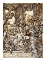 Framed Cybele before the Council of the Gods