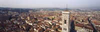 Framed Aerial view of a city, Florence, Tuscany, Italy