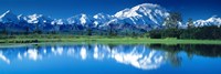 Framed Mt McKinley and Wonder Lake Denali National Park AK